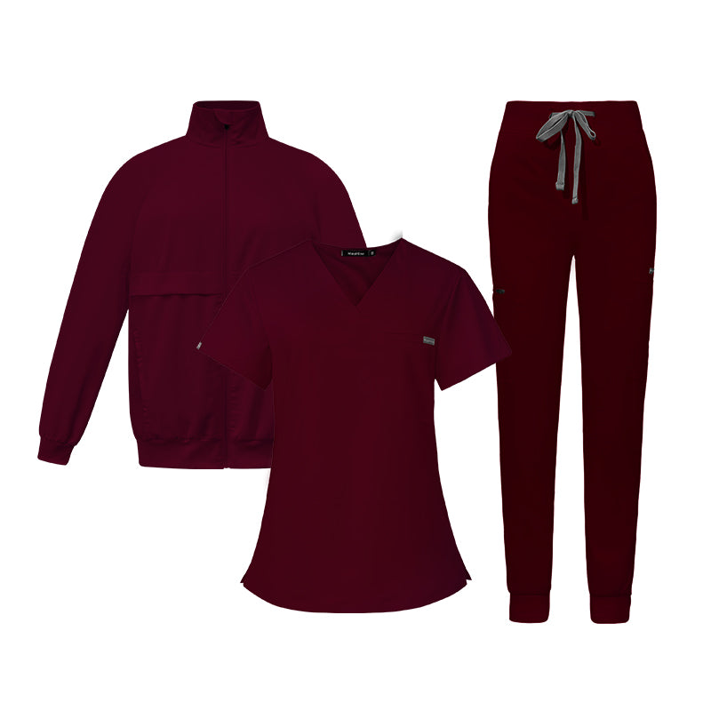 3-Piece Unisex Scrub Set: Fitted