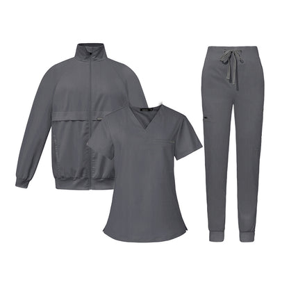3-Piece Unisex Scrub Set: Fitted