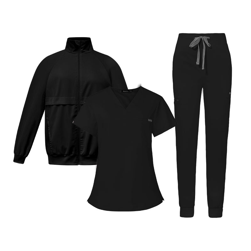 3-Piece Unisex Scrub Set: Fitted